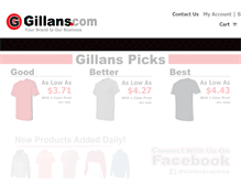 Tablet Screenshot of gillans.com